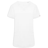 Ari Two-Pocket White Scrub Top