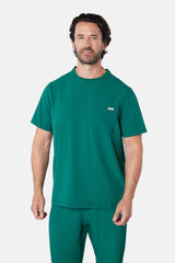 Miles & Maxwell Men's Hunter Green Scrub Set