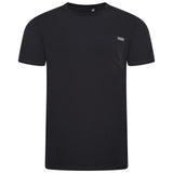 Miles Crew Neck Black Scrub Top