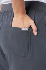 Nova & Neo Women's Pewter Grey Scrub Set