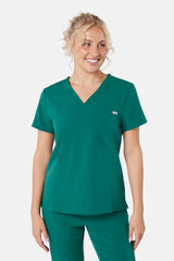 Nova & Neo Women's Hunter Green Scrub Set