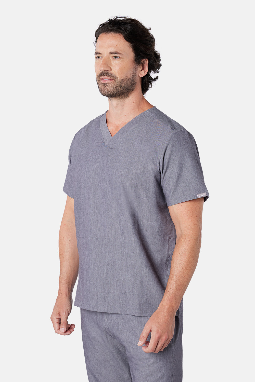 Oscar & Otto Men's Charcoal Grey Scrub Set