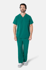 Oscar Two-Pocket Hunter Green Scrub Top