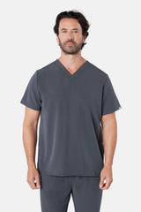 Oscar & Otto Men's Pewter Grey Scrub Set