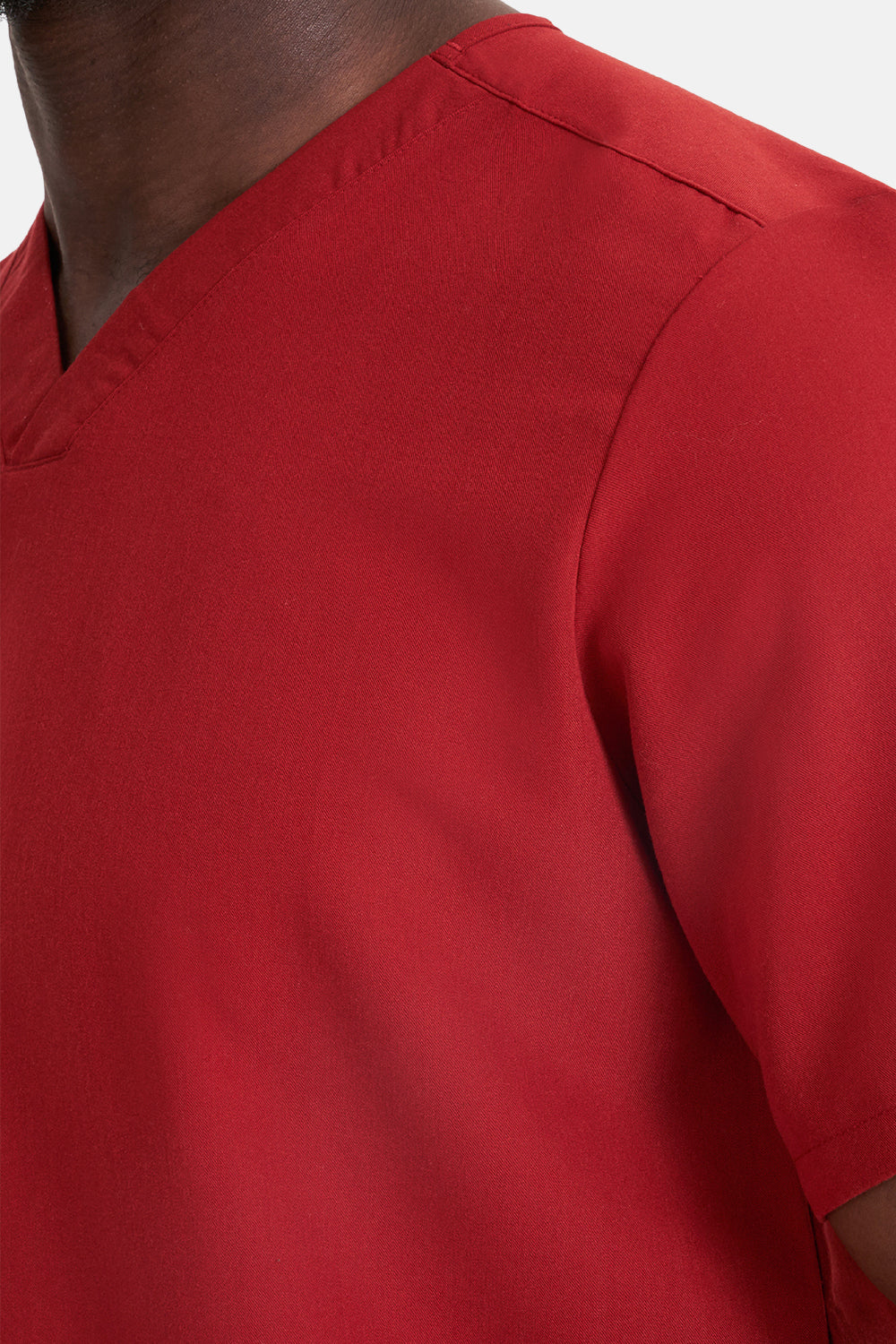 Oscar Two-Pocket Burgundy Scrub Top