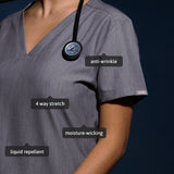 Ari Two-Pocket Scrub Top