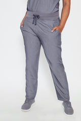 Ari & Arlo Women's Charcoal Grey Scrub Set