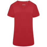 Ari Two-Pocket Burgundy Scrub Top