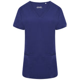 Ari Two-Pocket Navy Scrub Top