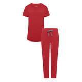 Ari & Arlo Women's Burgundy Scrub Set