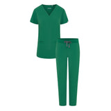 Ari & Arlo Women's Hunter Green Scrub Set