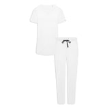 Ari & Arlo Women's White Scrub Set
