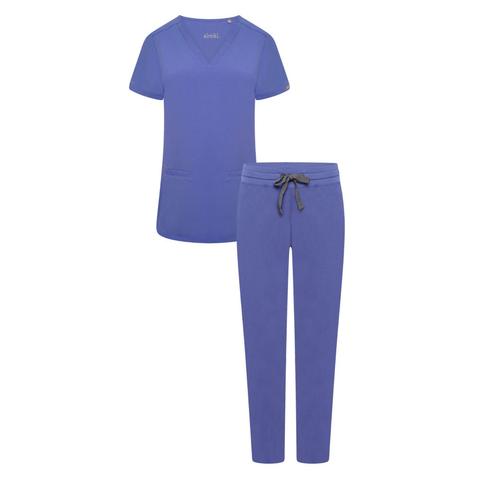 Ari & Arlo in Ceil Blue Scrub Sets For Women Simki UK