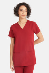 Ari & Arlo Women's Burgundy Scrub Set