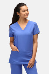 Ari & Arlo Women's Ceil Blue Scrub Set