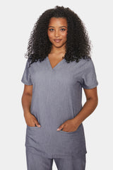 Ari & Arlo Women's Charcoal Grey Scrub Set
