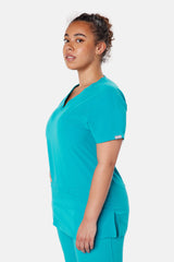 Ari & Arlo Women's Teal Scrub Set