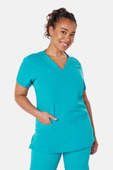 Ari & Arlo Women's Teal Scrub Set