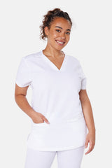 Ari & Arlo Women's White Scrub Set