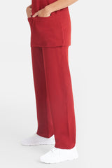 Arlo Burgundy Scrub Trousers