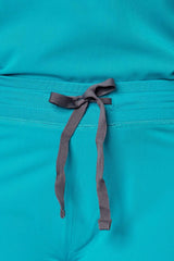 Ari & Arlo Women's Teal Scrub Set