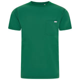 Miles Crew Neck Hunter Green Scrub Top