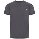 Miles Crew Neck Pewter Grey Scrub Top