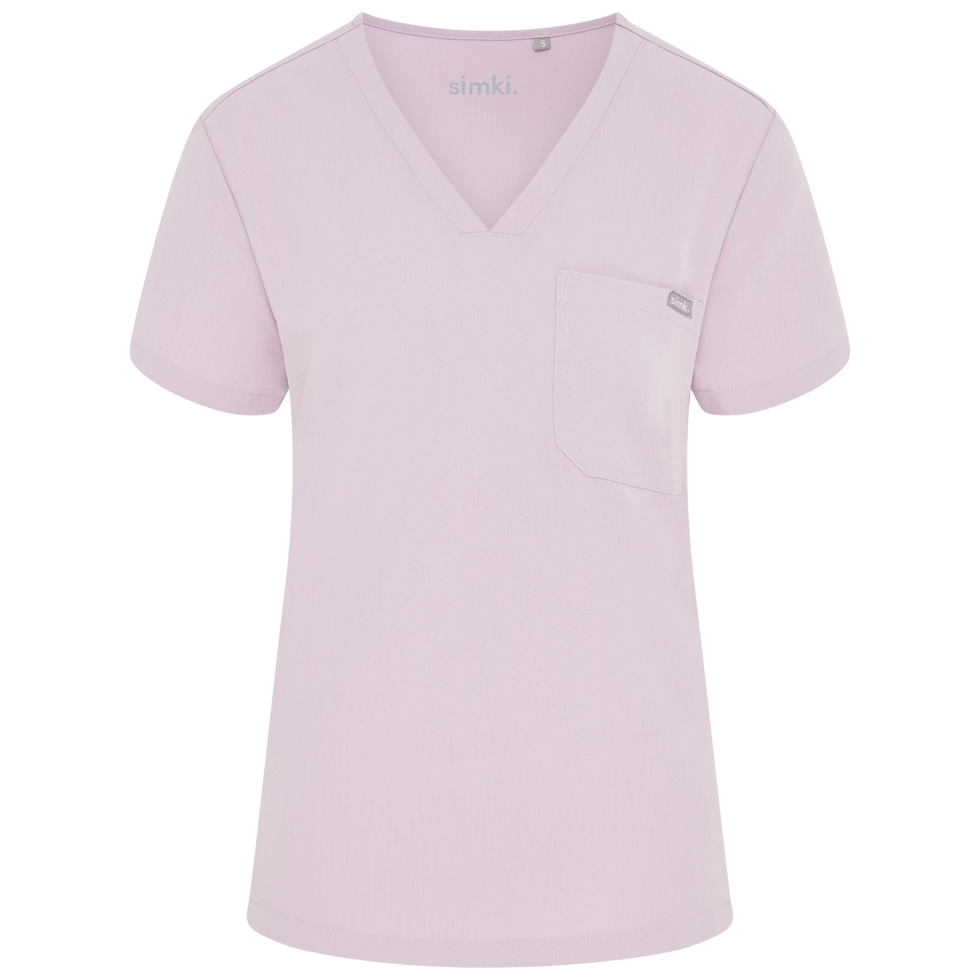 Nova Functional Pocket Scrubs – Women Blush Pink Medical Uniform Top ...