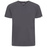 Oscar Two-Pocket Pewter Grey Scrub Top
