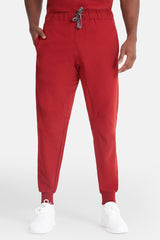 Miles & Maxwell Men's Burgundy Scrub Set