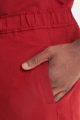 Maxwell Burgundy Scrub Joggers