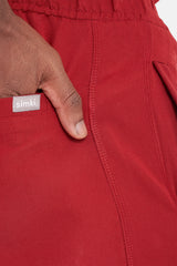 Maxwell Burgundy Scrub Joggers