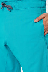 Maxwell Teal Scrub Joggers