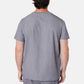 Miles Crew Neck Charcoal Grey Scrub Top