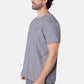 Miles Crew Neck Charcoal Grey Scrub Top