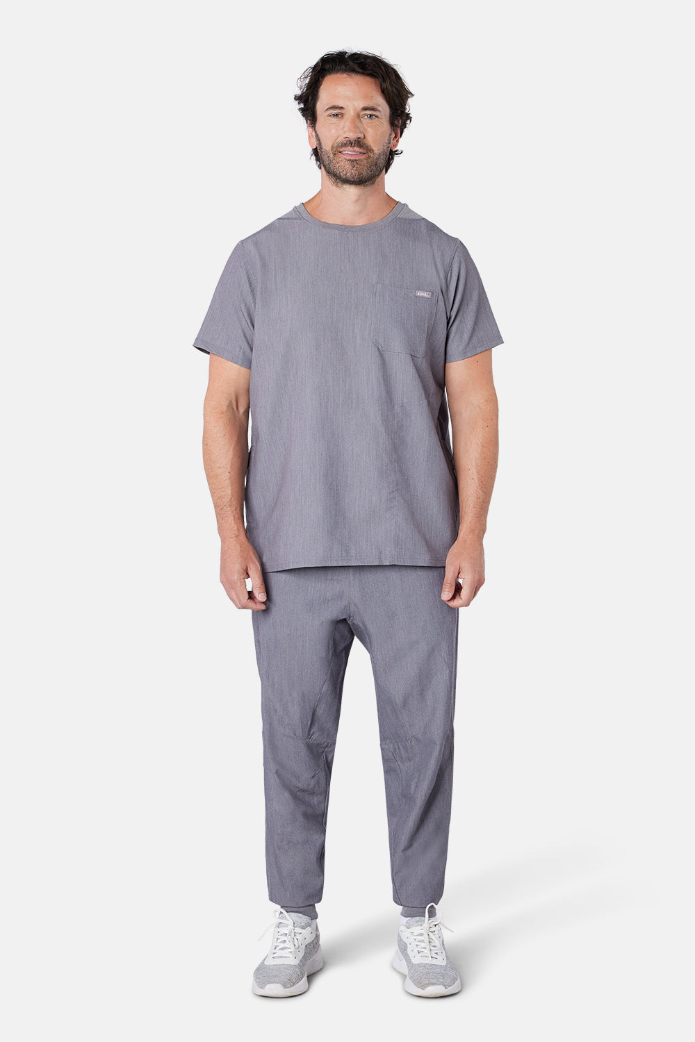 Maxwell Charcoal Grey Scrub Joggers