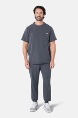 Maxwell Pewter Grey Scrub Joggers