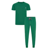Miles & Maxwell Men's Hunter Green Scrub Set