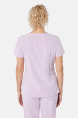 Nova One-Pocket Blush Pink Scrub Top
