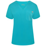 Nova One-Pocket Teal Scrub Top