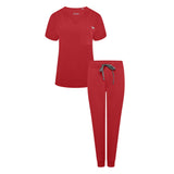 Nova & Neo Women's Burgundy Scrub Set