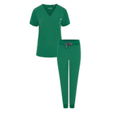 Nova & Neo Women's Hunter Green Scrub Set