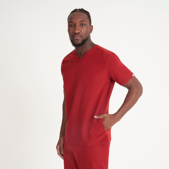 Burgundy Scrubs Nursing Medical Scrub Tops & Trousers Simki UK