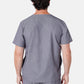 Oscar Two-Pocket Charcoal Grey Scrub Top