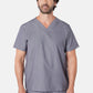 Oscar Two-Pocket Charcoal Grey Scrub Top