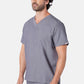 Oscar Two-Pocket Charcoal Grey Scrub Top