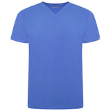 Oscar Two-Pocket Ceil Blue Scrub Top