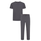 Oscar & Otto Men's Pewter Grey Scrub Set