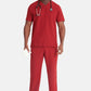 Otto Burgundy Scrub Trousers