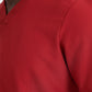 Oscar Two-Pocket Burgundy Scrub Top